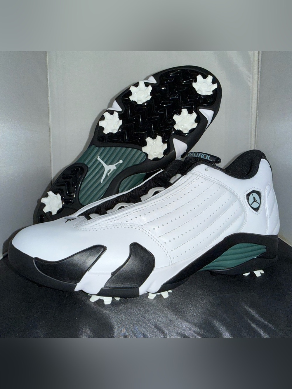 Nike Air Jordan 14 G Golf Shoes Oxidized Green Size 10 HJ7710-100